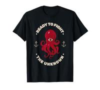 Pronto a Combattere l'ignoto (Dichiarazione del Marinaio e Grafica) Maglietta