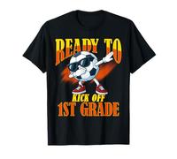 Pronto a Dare Il Via agli Studenti di Prima elementare Insegnante Amante del Calcio Maglietta