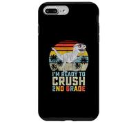 Pronto a schiacciare il dinosauro di seconda elementare per tornare a scuola ragazzi Custodia per iPhone 7 Plus/8 Plus