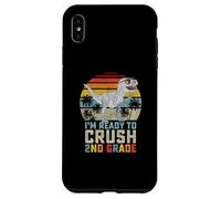 Pronto a schiacciare il dinosauro di seconda elementare per tornare a scuola ragazzi Custodia per iPhone XS Max