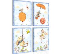 Pronto da appendere - murales stabiliti degli animali per bambini - che vivono camera da letto disimpegno - Made in Germany - N017747b