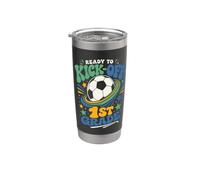 Pronto per dare il via al calcio di prima elementare Back To School Design Bicchiere termico in acciaio inox doppia parete