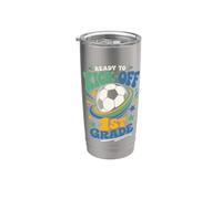 Pronto per dare il via al calcio di prima elementare Back To School Design Bicchiere termico in acciaio inox doppia parete