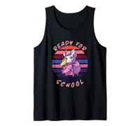 Pronto per la Scuola Unicorno Inizio Scuola 1° Classe Ragazza Canotta