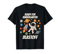 Pronto per l'asilo Blastoff Astronauta Back To School Kid Maglietta