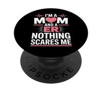 Pronto Soccorso Mamma Pronto Soccorso Divertente ER Infermiera PopSockets PopGrip Adesivo