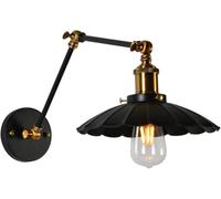 Prontoni con pareti nere vintage, lampada con pale per le pareti di vanità, moderna fattoria industriale per comodino camera da letto per bagno corridoio da salotto lampada da parete interno, presa