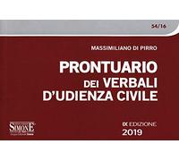 Prontuario dei verbali d'udienza civile