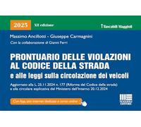 Prontuario delle violazioni al codice della strada. Edizione 2025