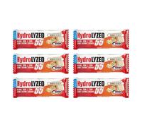 ProNutrition Barretta proteica Hydrolized senza zuccheri (6 x 55 gr, Bianco crunchy) - Barretta energetica con proteine Optipep 90 e Glutamina Kyowa quality - Zero glutine e lattosio