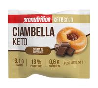 Pronutrition Ciambella Keto - Dolce Soffice Proteico Farcito, Snack Lo