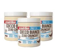 Pronutrition Cocco Bianco Crunchy Zero 3X350 g Crema spalmabile 28% Proteine