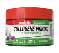Pronutrition Collagene Marino + Acido Ialuronico 160 gr Pelle e Capelli Mirtillo