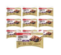 Pronutrition Cornetto Keto - 10 pezzi 50 gr - Frutti di bosco - Senza