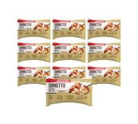 Pronutrition Cornetto Keto - 10 pezzi 50g - Crema bianca nocciole - Ba