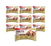 Pronutrition Cornetto Keto - 10 pezzi 50g - Crema nocciole - Senza zuc