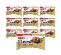 Pronutrition Cornetto keto - 10 pezzi x 50 gr Frutti di bosco - Senza