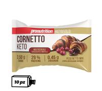 Pronutrition Cornetto keto multicereali (10 pezzi x 50 gr, Cioccolato