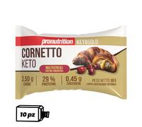 Pronutrition Cornetto keto multicereali (10 pezzi x 50 gr, Crema e ama
