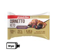 Pronutrition Cornetto keto multicereali (10 pezzi x 50 gr, Frutti di b