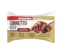 ProNutrition Cornetto keto multicereali (35 pezzi x 50 gr, Cioccolato e mirtilli) - Brioche keto sfogliata senza zuccheri aggiunti con 3,50 gr di carboidrati - Ideale per colazione o spuntini