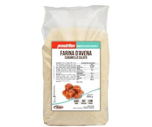 Pronutrition FARINA D'AVENA da 1 kg CARAMELLO SALATO - Alimento perfetto per chi vuole mantenere una dieta o un'alimentazione a basso indice glicemico, adatta a vegani e vegetariani.