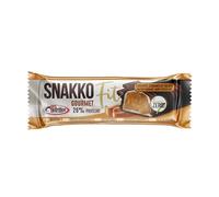 Pronutrition SNAKKO FIT CARAMELLO SALATO - Cialda di wafer ricoperta di cioccolato tipo fondente e ripiena di crema al gusto caramello salato (Box da 12)