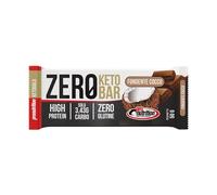 ProNutrition ZERO KETO BAR - Barrette Proteiche Ricoperte Senza Glutine - Ad Alto Contenuto di Proteine Gusto Cioccolato e Cocco - Box da 25 Barrette - 50 gr