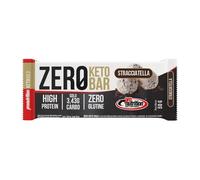 Pronutrition Zero Keto Bar Proteica 40% con Proteine Isolate del Siero del Latte - Barretta Low Carb con Solo 3,4 g Carboidrati, Senza Glutine, Gusto: Stracciatella
