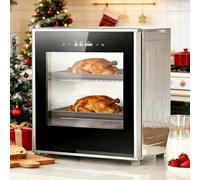 Proofer Elettrico Per Pane, Macchina Per Lievitare L'impasto 40L, Scatola Per Impasto E Yogurt Da Cucina Con Controllo Di Temperatura Umidità, Doppio Strato, Rivestimento In Acciaio