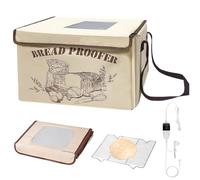 Proofer per impasto del pane con riscaldatore, scatola elettrica per lievitazione dell'impasto del pane con 3 lati Riscaldamento e rete di ferro, display digitale da 50 a 48 ore, timer perfetto per