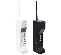 Prop di telefono degli anni '90, 13x3x1.5 Telefono di mattoni falsi retro realistici, falso portatile leggero vecchio stile per oggetti di scena, decorazioni per feste, decorazioni per il palcoscenic