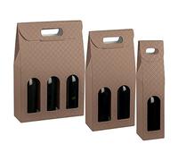 Propac Z-BOTC3 Scatola per Bottiglie Linea Heritage Cuoio, 27 x 9 x 38.5 cm, Set di 30
