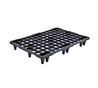 Propac Z-PALECO Pallet in Plastica Nero, 80 x 120 x 13,5 cm