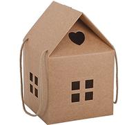 Propac Z-PAN24CA Scatole Regalo Cartone Forma a Casetta, 24.5 x 24.5 x 15 cm, Set di 20