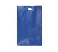 Propac Z-SHF22B Shopper in Plastica con Manico, 22 x 28 cm, Colore Blu - Set di 250 Pezzi