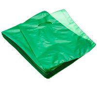 Propac Z-SHF22V Shopper in Plastica con Manico, 22 x 28 cm, Colore Verde - Set di 250 Pezzi