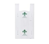 Propac Z-SMBF27 Shopper Biodegradabili per Farmacia, 27 x 50 cm, Colore Bianco - Set di 500 Pezzi