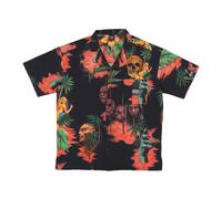 Propaganda - Camicia a Maniche Corte Nera/Multicolore con Stampa All Over - - Shirts - Uomo - Multicolore - M