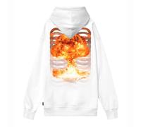 Propaganda Felpa con Cappuccio Ribs Atomic HD Hoodie White FW2024 - Propaganda-Originale (IT, Testo, L, Regular, Regular, Bianco)