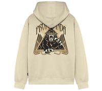 PROPAGANDA Felpa con Cappuccio Triangle Panther Hoodie Bone FW2024 Originale (IT, Testo, XL, Regular, Regular, Bone)
