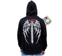 PROPAGANDA Felpa con Cappuccio Uomo Quill Hoodie Limited Edition FW2025 e 20 Stickers Originale (IT, Testo, XL, Regular, Regular, Nero + 20 Stick)