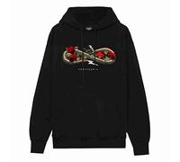 PROPAGANDA Hoodie Black Rose And Bullet (L)