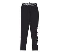 Propaganda - Leggings Neri con Stampa Logo Donna - -Trousers -Donna -Nero -S