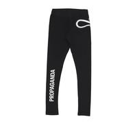 Propaganda - Leggings Neri Donna Logo Aderenti - - Trousers - Donna - Nero - M