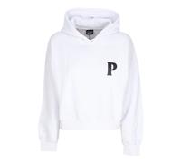 Propaganda, ,Sweatshirts & Hoodies ,Donna ,Bianco ,L Felpa Corta con Cappuccio Pyromantics