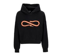 Propaganda, ,Sweatshirts & Hoodies ,Donna ,Nero ,L Felpa Nera con Logo Crop