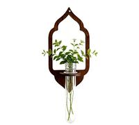 Propagation Stations Wall - Supporto in legno per coltivazione con provetta, supporto per piante da parete, per soggiorno, corridoio, cucina, ufficio, caffetteria, balcone