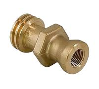 Propane Connector Adapter - Brass Male Threaded Gas Connection Fitting for BBQ Use | Secure Locking Valve with Coupler Design, Leak Resistant Transfer for Outdoor Cooking Camping Replacement Part