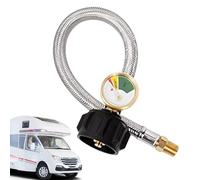 Propane Hose, RV Replacement Gas Line, Cookware Connector, High Compatibility Brass Fitting, Easy Install Brass End Connectors, For Travel Trailers, Outdoor Stoves